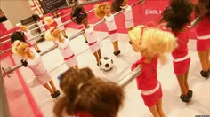 ساخت فوتبال دستی با استفاده از عروسک های باربی در آلمان ⚽
