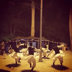 Men in local costumes perform a folk dance in #Birjand, #