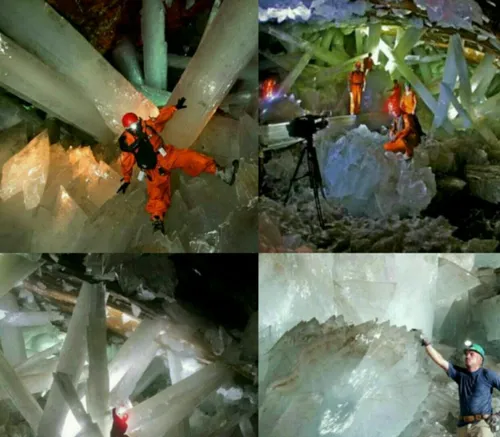 تصاویری از غار بلور در مکزیک