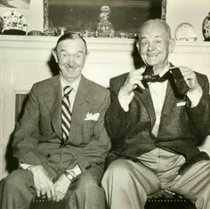 آخرین عکس لورل و هاردی در کنار یکدیگر.سال 1956 میلادی