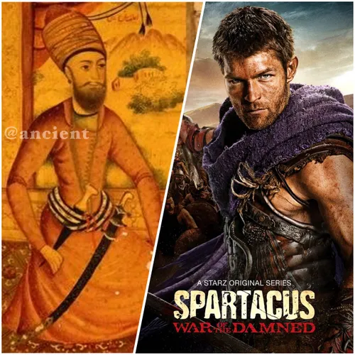 اسپارتاکوس و لطفعلی خان زند را به عنوان بهترین شمشیرزن ها