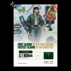آلبوم GOLDEN جونگکوک به بیش از 3.1 میلیارد استریم در اسپا