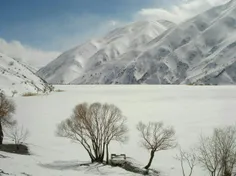 نگین اشترانکوه دریاچه زیبای گهر در برف