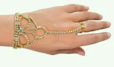 مدل های جذاب #دستبند و #انگشتر به هم متصل #زیورآلات #مد #