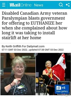 این زن معلول کانادایی که نظامی سابق ارتش کانادا بوده و در