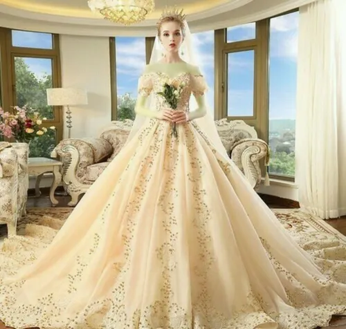 مدل جذاب و جدید از لباس عروس نباتی ازدواج عروسی مد مجلسی