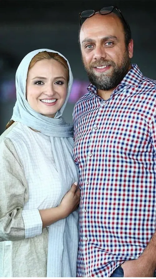 گلاره عباسی و همسرش