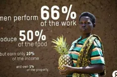 ‌"زنان۶۶درصد از کار را در جهان انجام و ۵۰ درصد غذای جهان 
