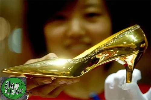 رونمایی از کفش طلای 40 هزار دلاری در چین