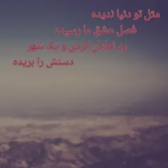 رو نَمآیآنْ کَردی و یِکْ شَهرْ دَستَشٌ رآ بُریدِة