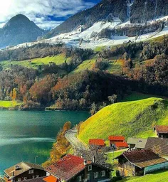ترکیب فصل ها در منطقه زیبایی از کشور سوییس بنام lungern