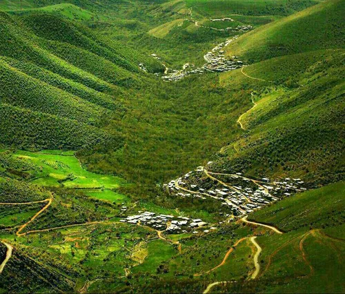 تصویری تماشایی از دو روستای مرزی «هانی گرمله» در کرمانشاه