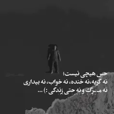 هیچ حسی نیست😔