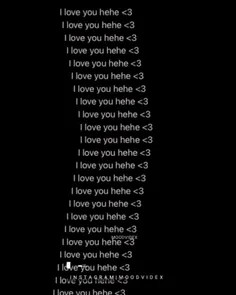 I LOVE YOU