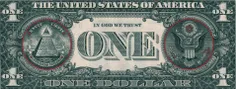 دلار نماد پول و پول پرچم غرب است.