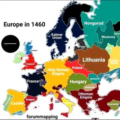 اروپا در اواسط قرن پانزدهم میلادی