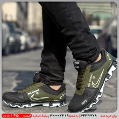 کفش ورزشی Nike running مشکی سبز مردانه مدلLabra