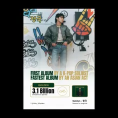 آلبوم GOLDEN جونگ‌کوک به بیش از 3.1 میلیارد استریم در اسپ