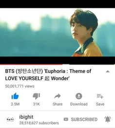 ویدیو "Euphoria: Theme of LOVE YOURSELF Wonder" جونگ کوک 