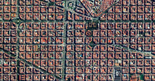 تصویر هوایی از بارسلونا