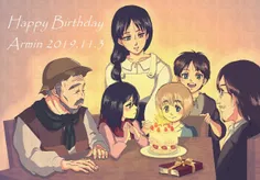 #Happy_Birthday🎂 🎉 🎊  #armin_arlert #E_M_A #Eren_jaeger #