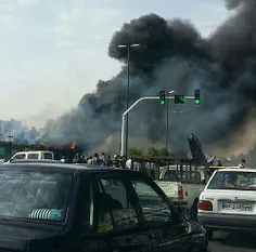 سقوط هواپیمای مسافربری در تهران