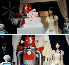 ازدواج جنجالی دو روبات با هم در ژاپن !