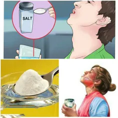 غرغره کردن با آب نمک به شما کمک می کند تا از شر خلط ها که