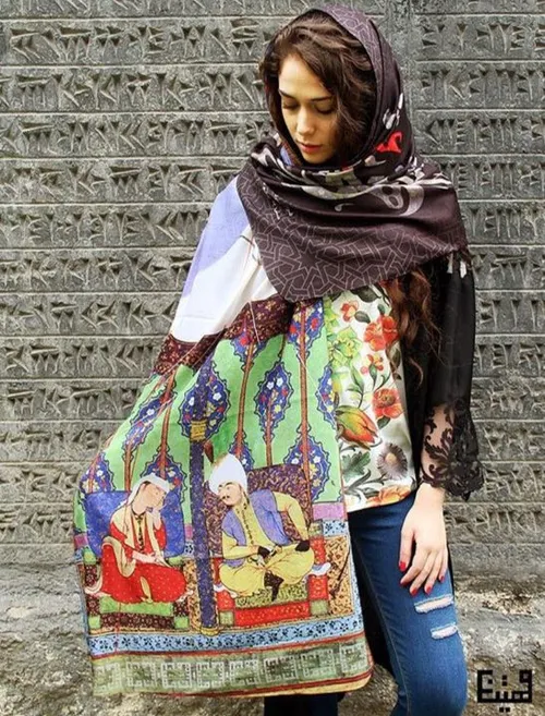 شال طرح سنتی و کاملا ایرانی