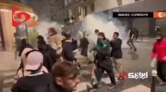 🎥 هجوم معترضین فرانسوی به ساختمان سفارت رژیم صهیونیستی و 