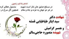 شهادت دانشمند هسته ای و همسرش 