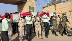 پیکرهای مطهر ۷۱ شهید دفاع مقدس از مرز شلمچه وارد کشور شدند