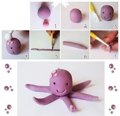 ایده خلاقانه ساخت کاردستی کودک که با خمیر راحت میتونه بسا