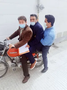 #شهید_قنبری بعد از 25 سال #خدمت با #موتورسیکلت به محل کار