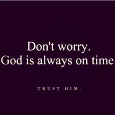 GOD ALWAYS IS...