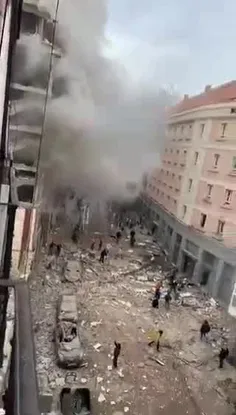 ویدئویی از محل انفجار در مادرید
