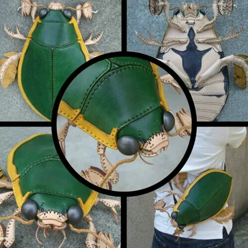 کیف هایی که به شکل حشرات طراحی شده است 😦