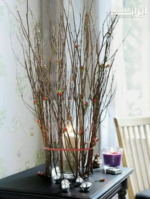 جادوی شاخه های خشک تزئینی در دکوراسیون منزل