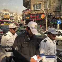 Cheerful traffic #police near #Ferdosi | 27 Feb '15 | iPh