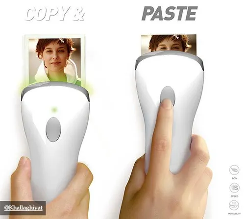 طراحی دستگاهی برای copy و paste در دنیای واقعی این وسیله 