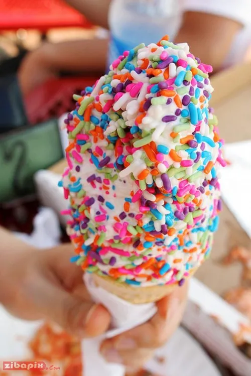 بستنی خوشمزه خوراکی دسر