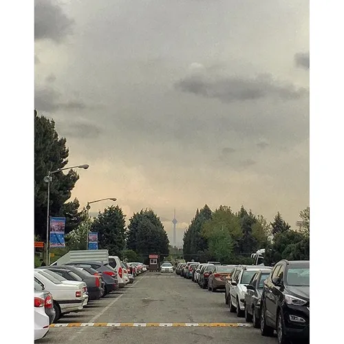 The Milad tower in seen from the Olympic hotel premises, 