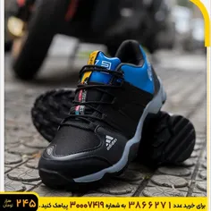 🏆کفش ورزشی مردانه Adidas مشکی آبی  مدل MIVA