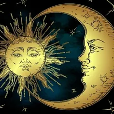 moon and sun
