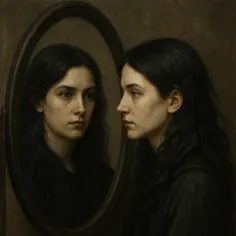 دختری در آینه