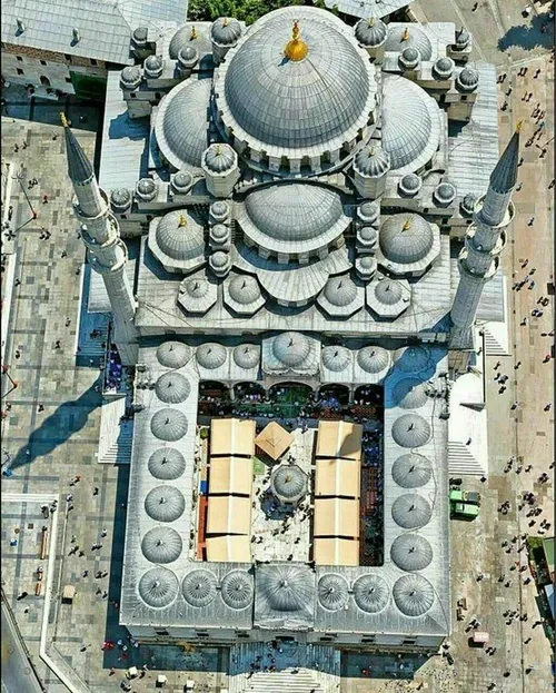 نمای بی نظیر از مسجد سلطان احمد
