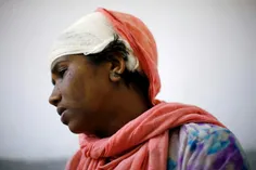 ⭕ ️ تصویری از یک زن مسلمان روهینگیایی که می‌گوید سربازان 