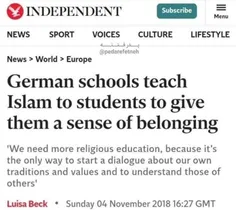 ⭕️ ‏«در مدارس آلمان اسلام را آموزش میدهند تا دانش آموزان 