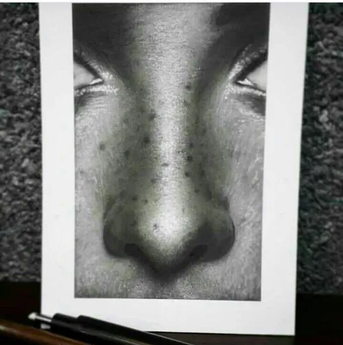 طراحی نقاشی هنر سیاه قلم طراحی چهره هایپررئال کنته ذغال م