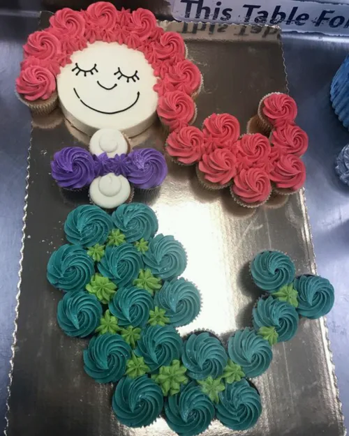 سفره آرایی/ ساخت کیک تولد به کمک کاپ کیک ها خوراکی هنر خل